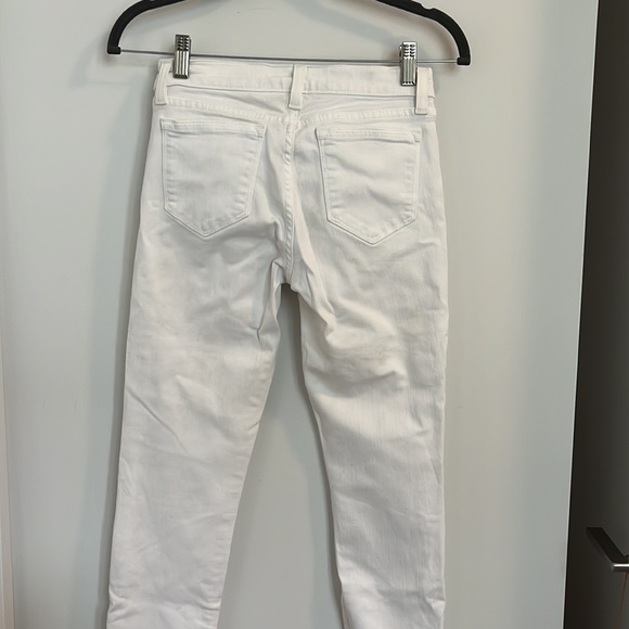 White Denim Skinny Jeans (Low-Rise) - Picture 3 of 3